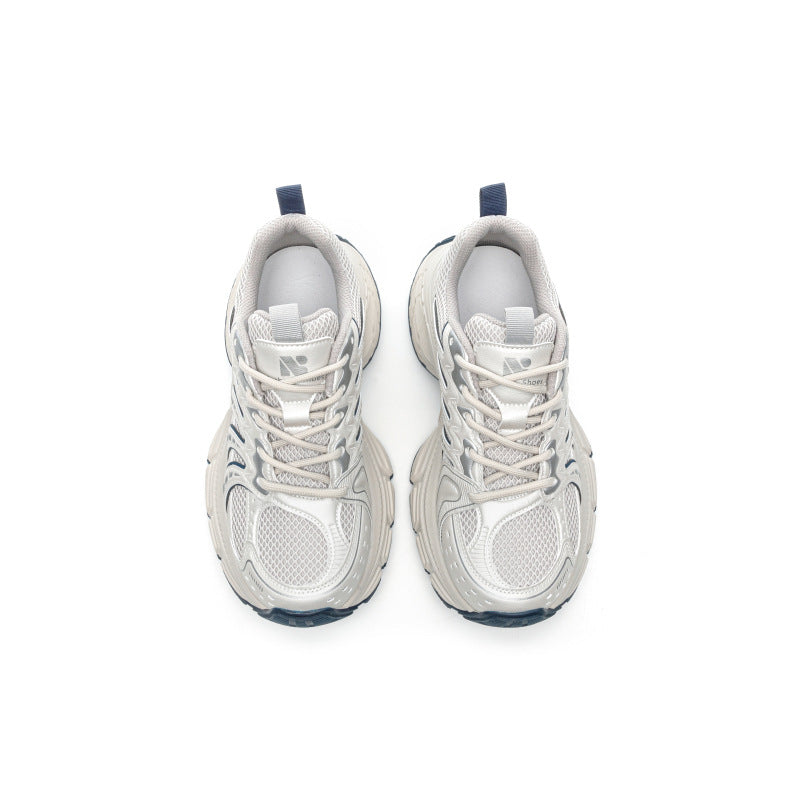 Women's Trendy Daddy Fishbone Fashionable Breathable Platform Sneakers