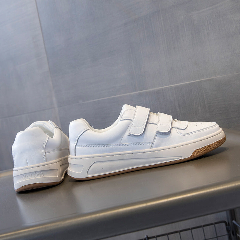 Women's Velcro White For Spring Korean Style Versatile Casual Shoes