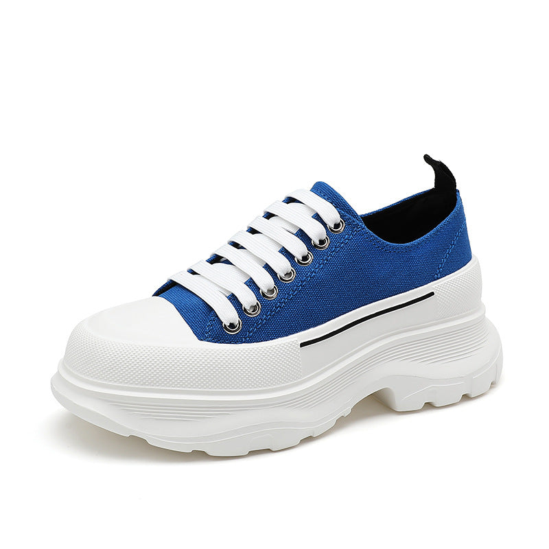 Women's Elegant Dad White Online Live Canvas Shoes