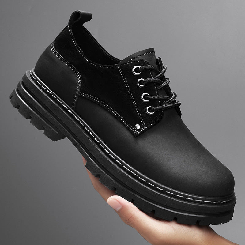 Men's Martin Plus Size Derby British Working Wear Leather Shoes
