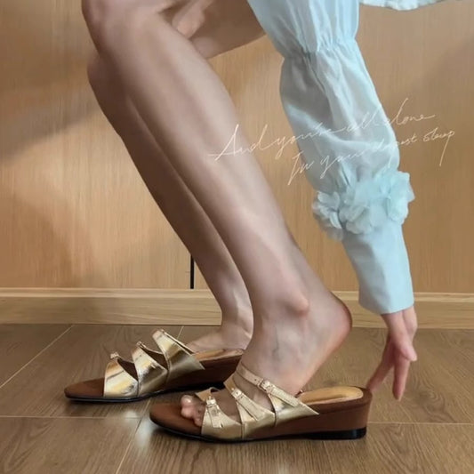 Women's Summer Wear Fashionable High-grade French Style Slippers