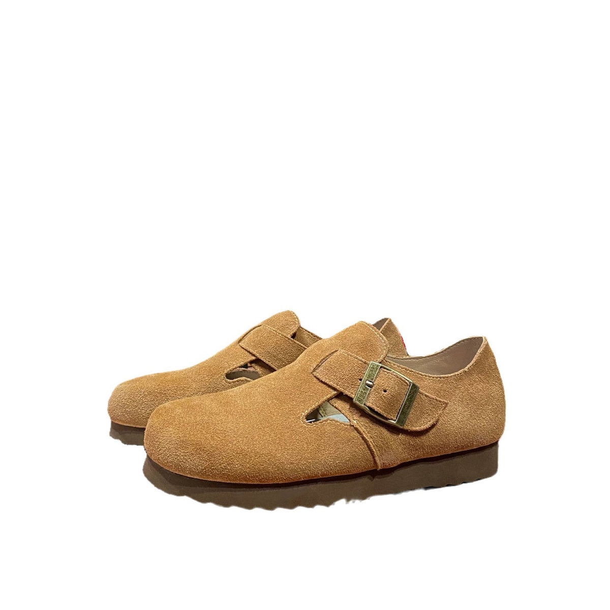 Women's Cowhide Hidden Platform All-inclusive Big Head Women's Casual Shoes