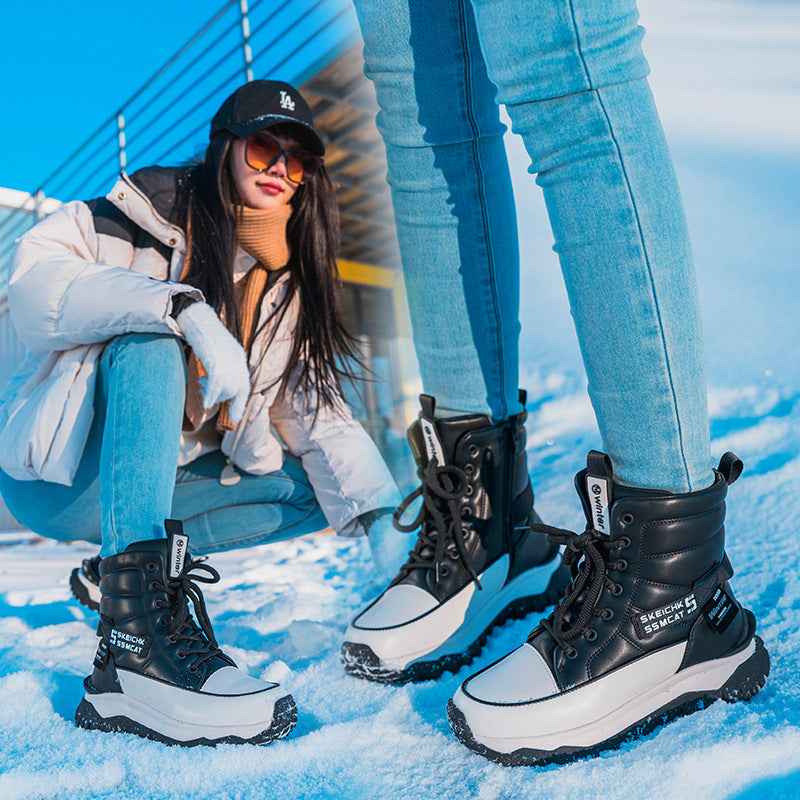 Women's Fashion Cotton Warm Thickened Winter Platform Boots