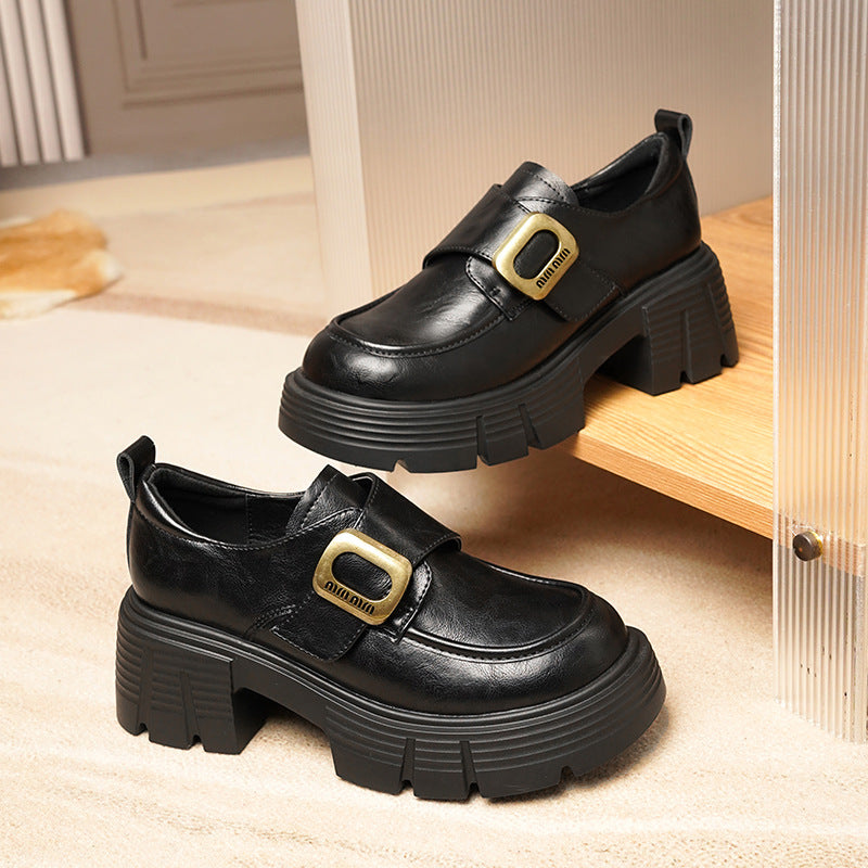 Women's Preppy Style Platform Soft Retro British Loafers