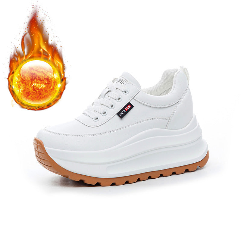 Women's Increasing Insole Single-layer Small Platform Thick Men's Shoes