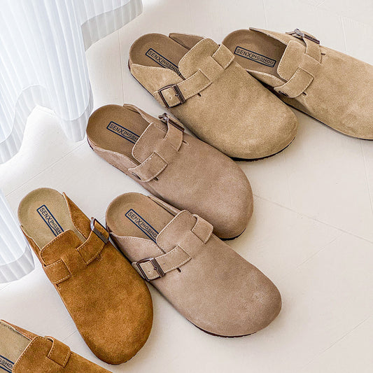 Men's Summer Breathable Half Outdoor Thick Bottom Slippers