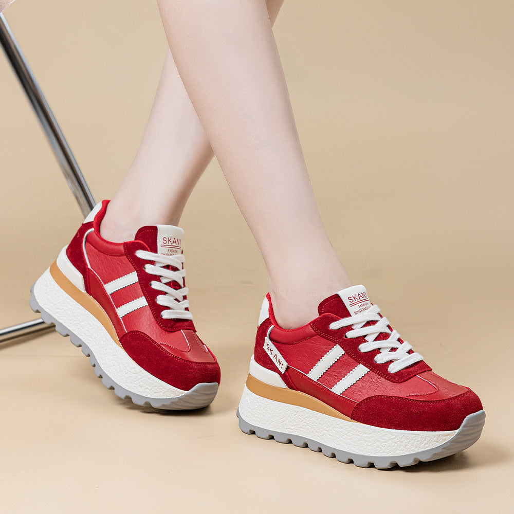 Women's Platform Height Increasing Leisure Cortez Stylish Sneakers