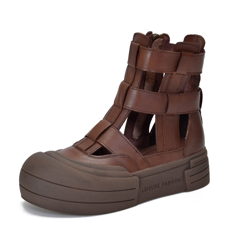 Women's Activity Price Platform Genuine Hollow Closed Sandals