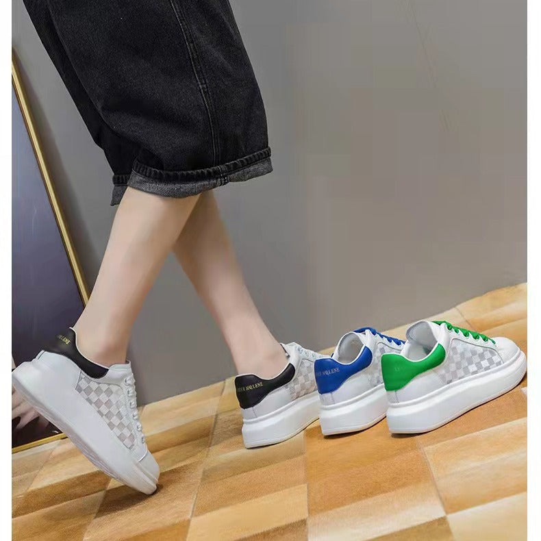Women's White Summer Breathable Female Tennis Versatile Casual Shoes