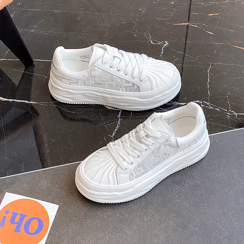 Women's Summer Breathable Mesh Shell Toe Dissoed Sneakers
