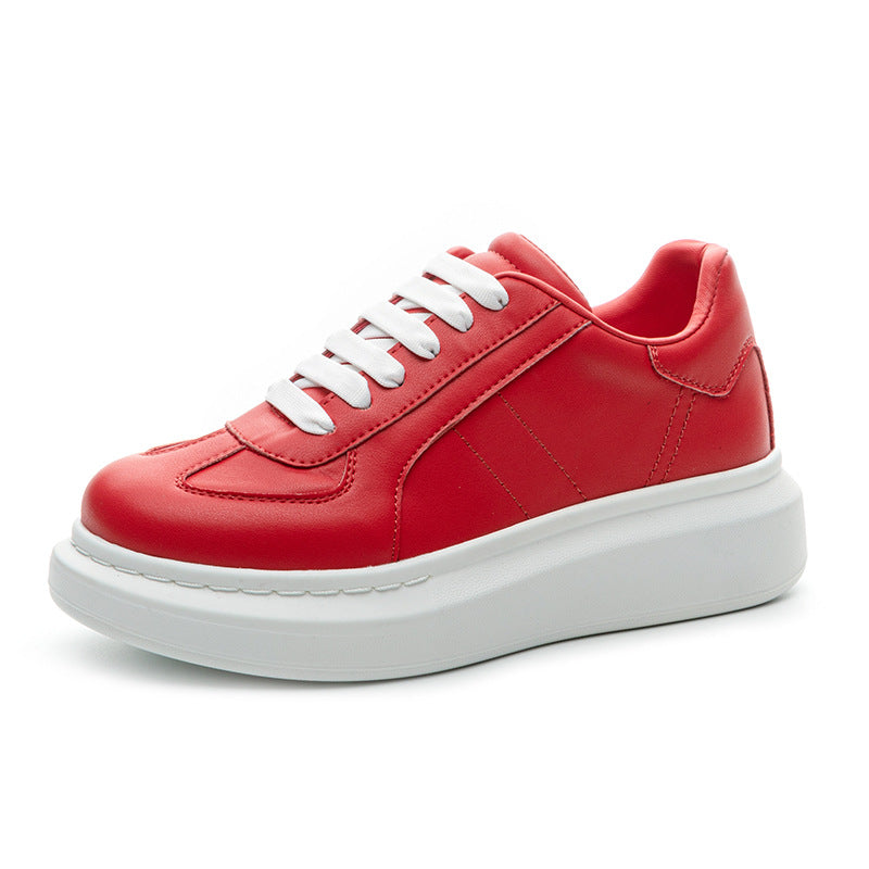 Women's Thick Bottom Spring Front Sports Round Casual Shoes
