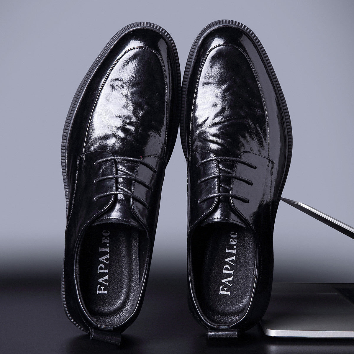 Men's Height Increasing Genuine Breathable British Style Men's Business Leather Shoes