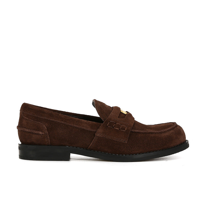 Women's Su Tone Small Gold Coin Slip-on Loafers