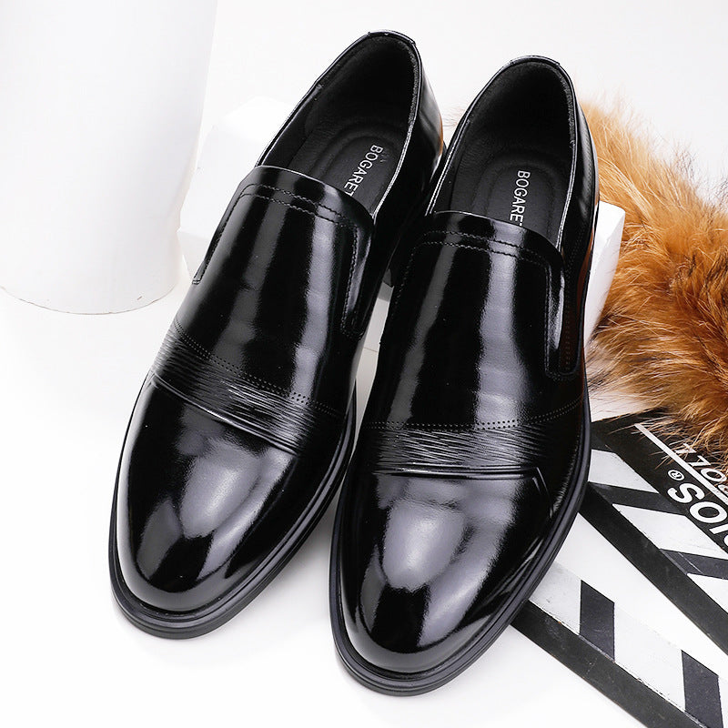 Men's Summer Slip-on Business Formal Wear Top Layer Casual Shoes