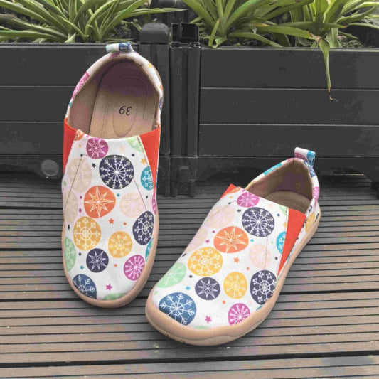 Women's Christmas Cloth Plus Size Comfortable Printed Casual Shoes
