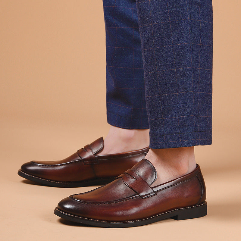 Men's One Pedal Slip On First Layer Men's Shoes
