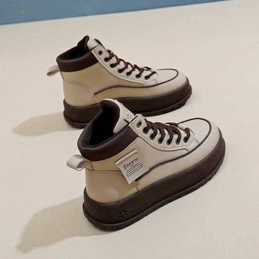 Women's Autumn Korean Style Breathable White Board Casual Shoes