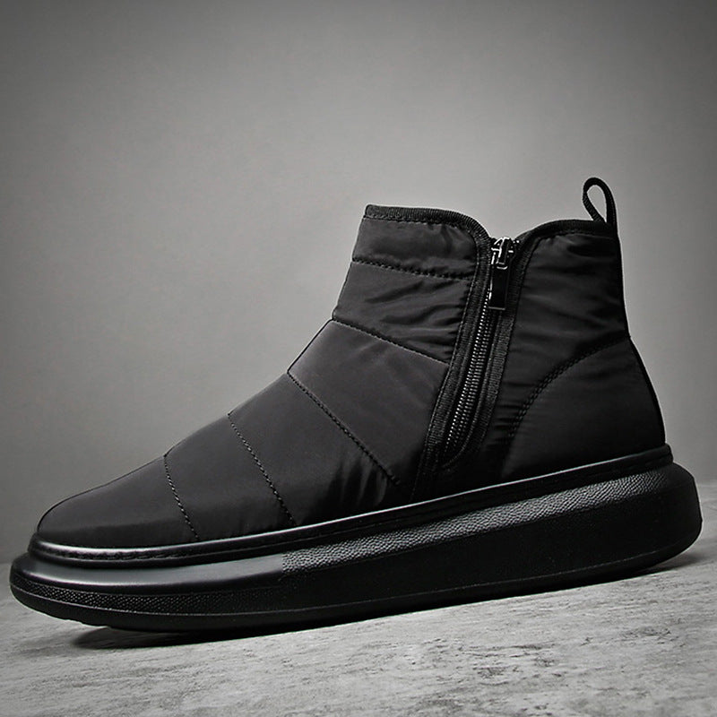 Versatile Down Fleece-lined Warm Trendy Fashion Men's Shoes