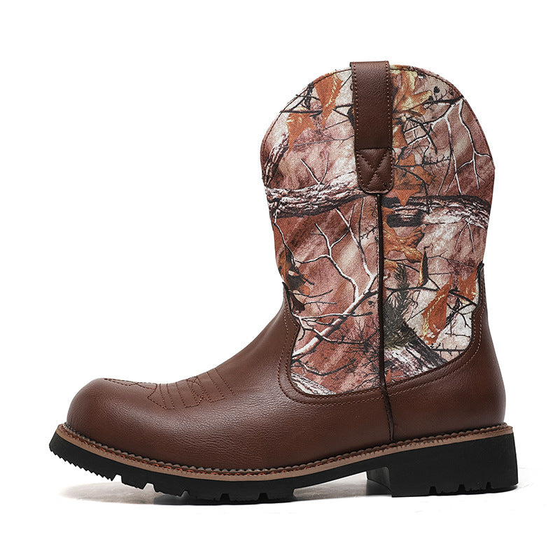 Men's Four National Fashion Flower Martin Plus Boots