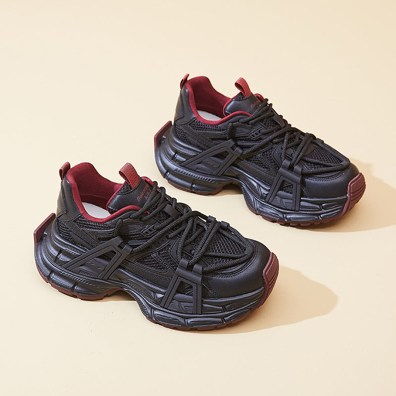 Women's Platform Dad Autumn Korean Breathable Mesh Outdoor Women's Sports Shoes