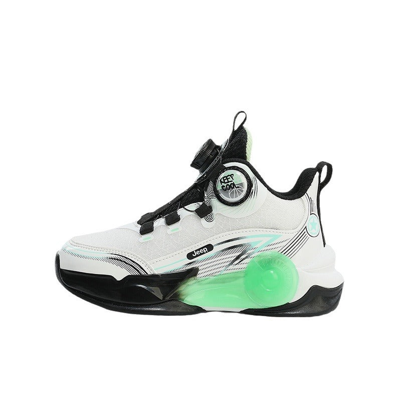 Children's Middle Big Knob Basketball Breathable Training Kid's Sneakers