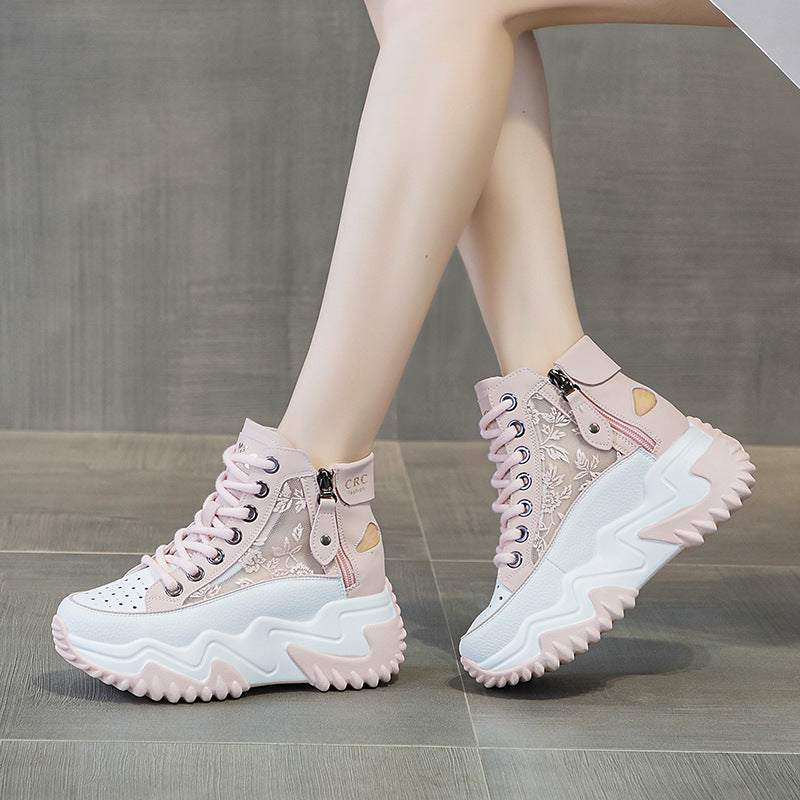 Women's Chinese Style Satin Surface Embroidered Printed Casual Shoes
