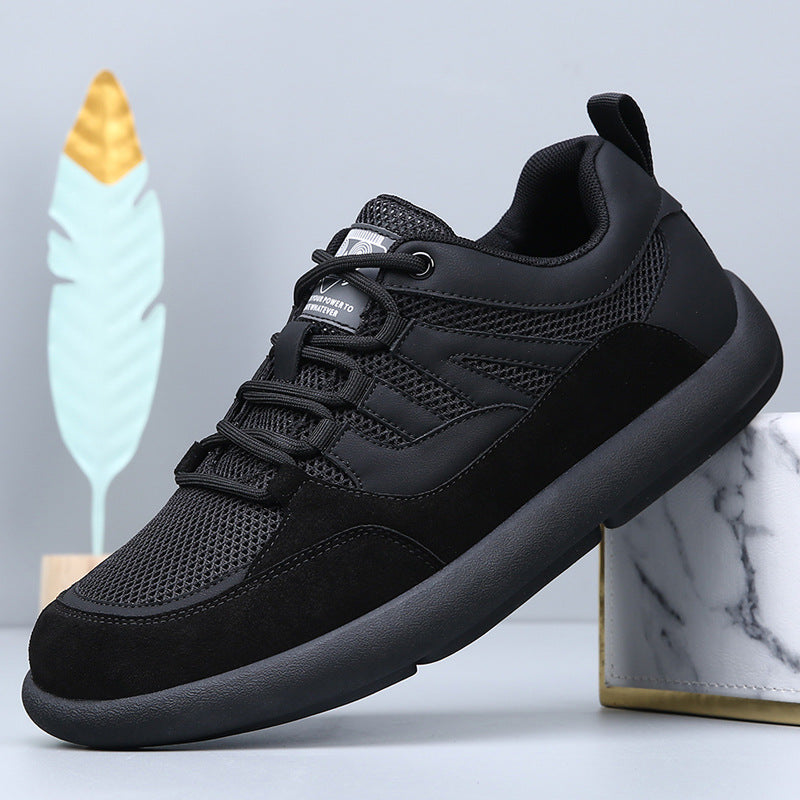 Men's Mesh German Training Summer Wide Toe White Trendy Breathable Casual Shoes