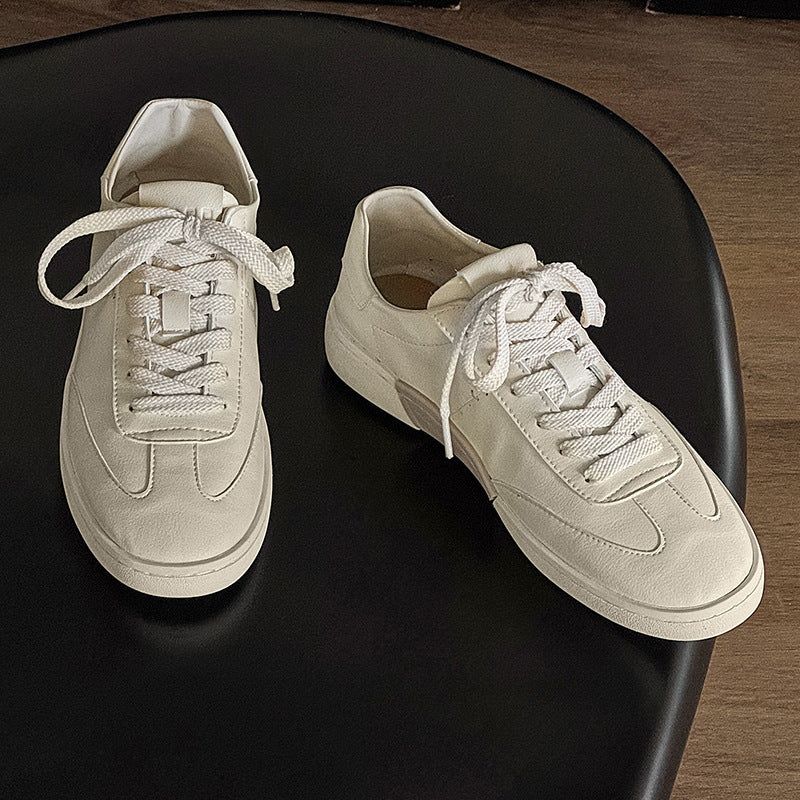 Men's Fashionable White Soft Surface Breathable Summer Sneakers