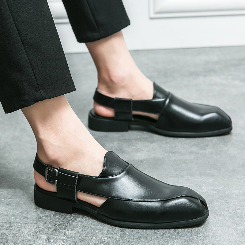 Men's Summer Plus Size Fashion Slip-on Trendy Leather Shoes