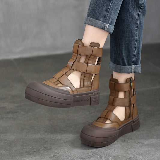 Women's Activity Price Platform Genuine Hollow Closed Sandals