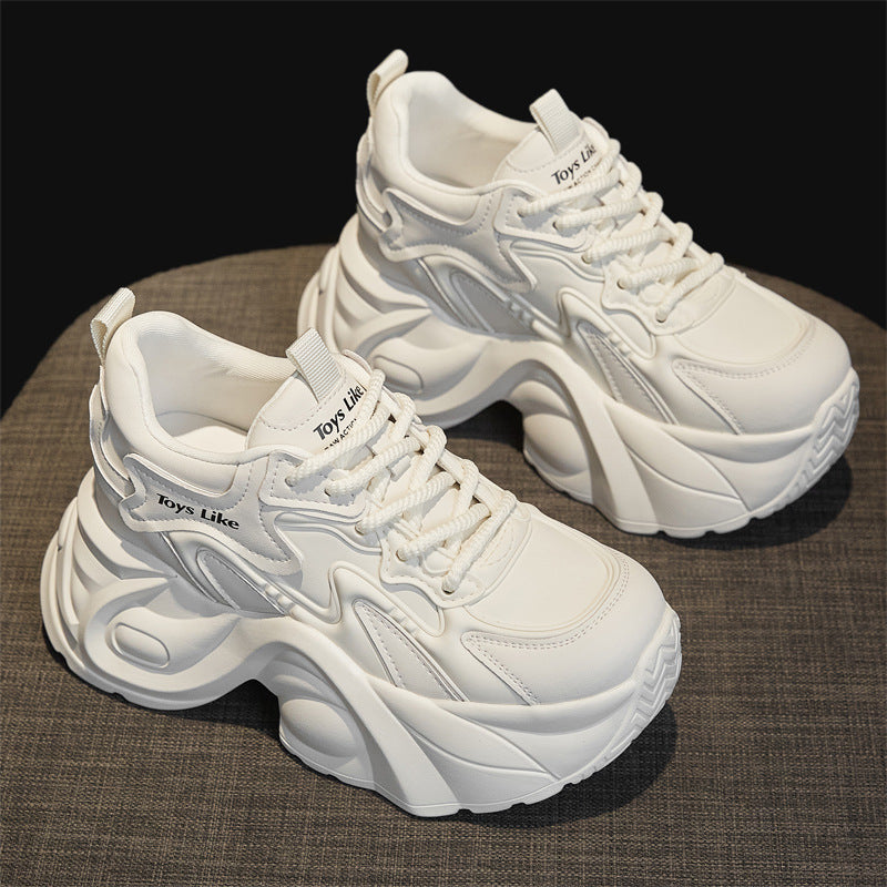 Women's Breathable Mesh Autumn Dad Platform Height Casual Shoes