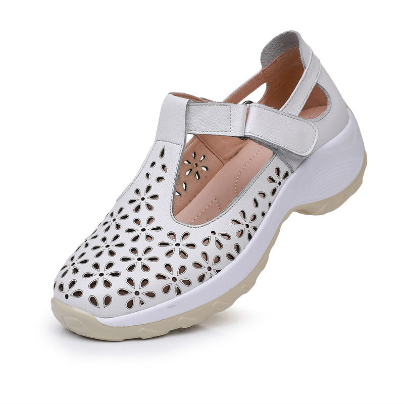 Women's Spring Genuine Ancient Comfortable Flat First Sandals