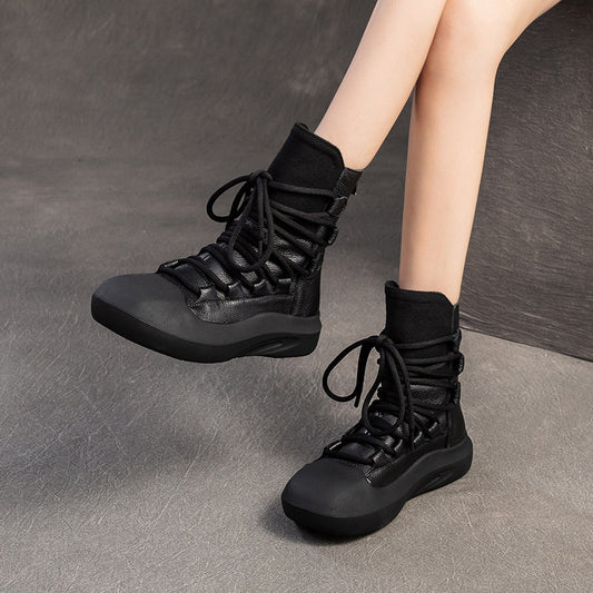 Women's & Men's Winter Retro Platform British Martin Design Boots