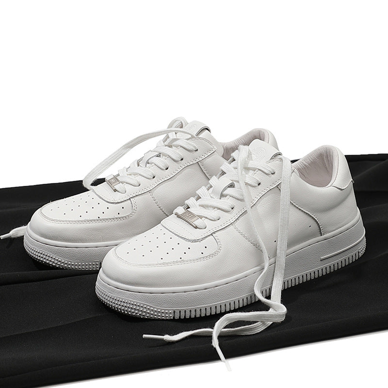 Men's Layer Cowhide Easy Wear Couple Summer Sneakers