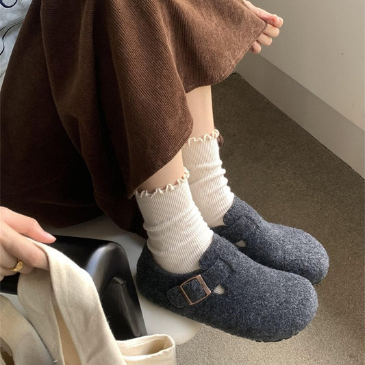 Women's Retro Slip-on Lofter Thick Sole Increased Casual Shoes