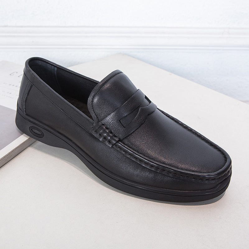 Men's Spring Light Soft Comfortable Slip-on Leather Shoes