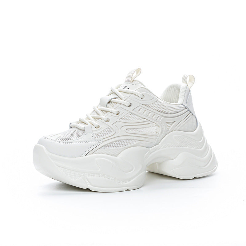 Women's Height Increasing Running Spring Dancing Thick Casual Shoes