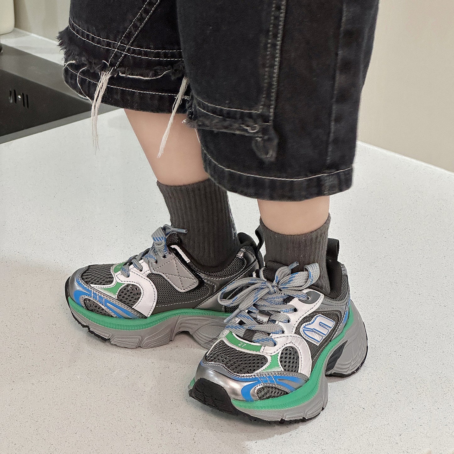 Children's Comfortable Dad Mesh Breathable Running Kid's Sneakers