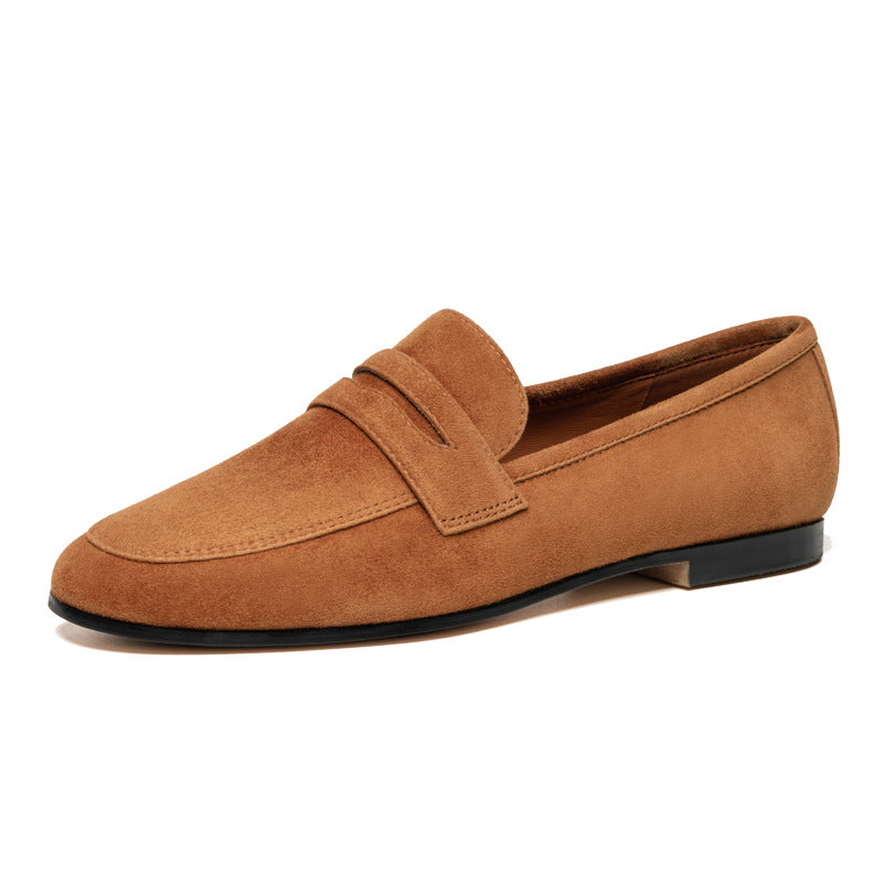 Women's Niche Suede Slip-on Flat Leisure British Loafers