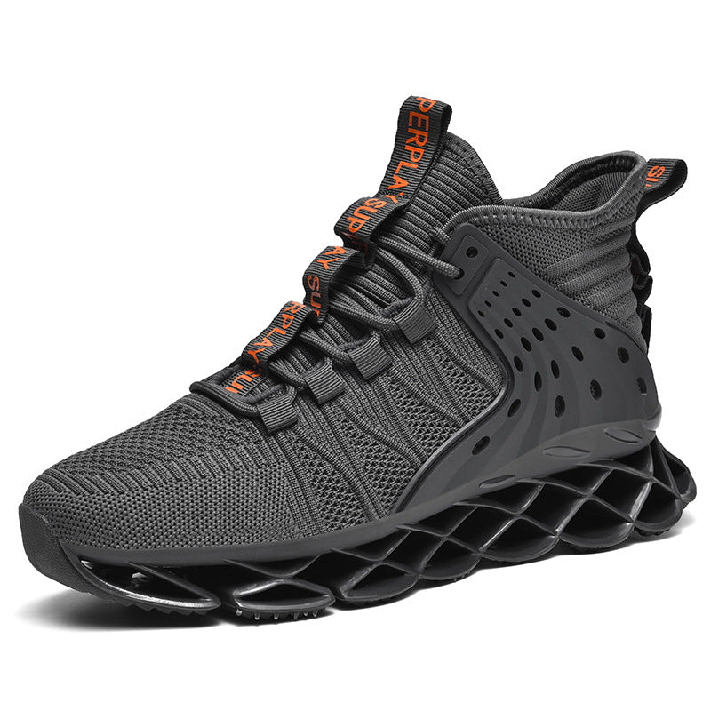 Men's Blade Basketball Running Plus Size Mesh Sneakers