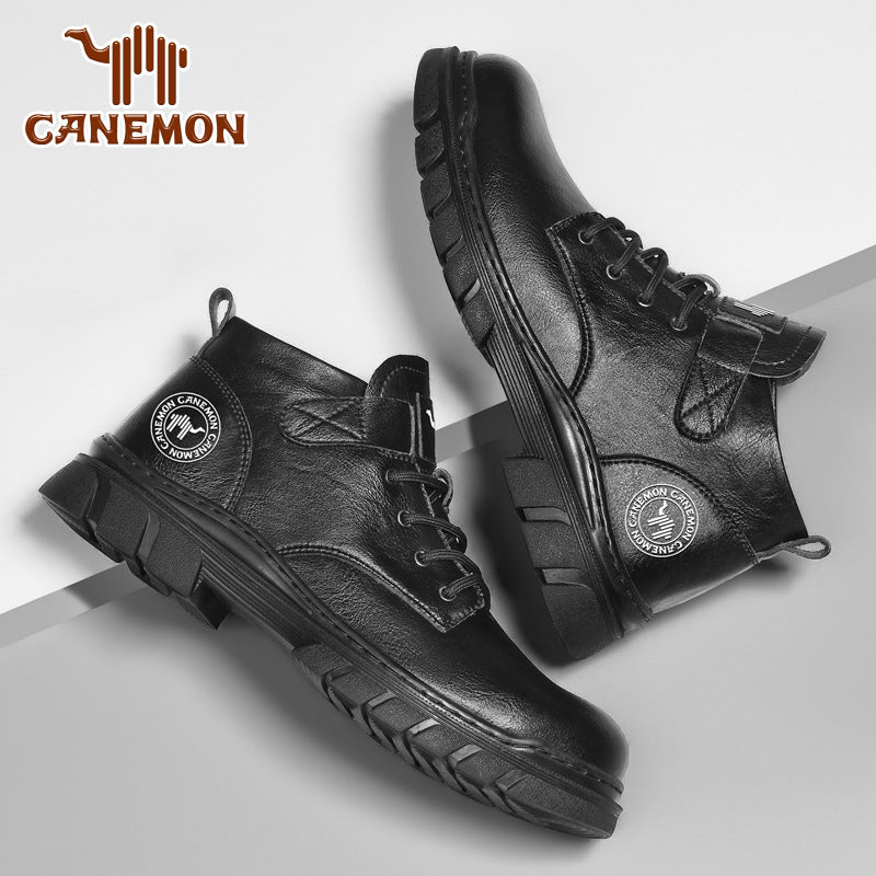 Men's British Style Sports Motorcycle Soft Bottom Sneakers
