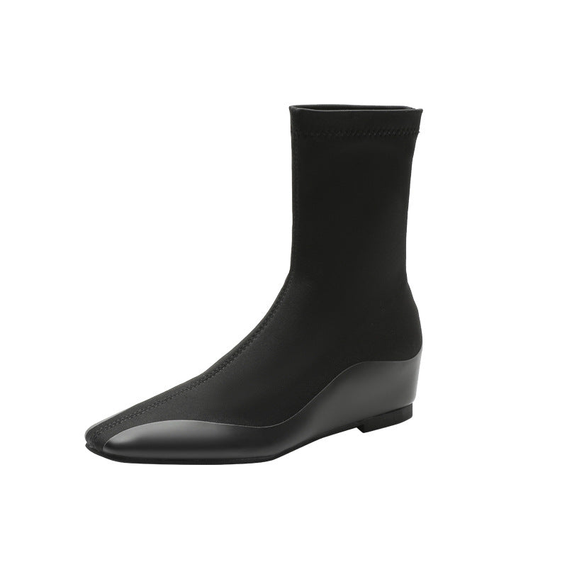 Women's Toe Soft Bottom Slimming Mid Stretch Boots