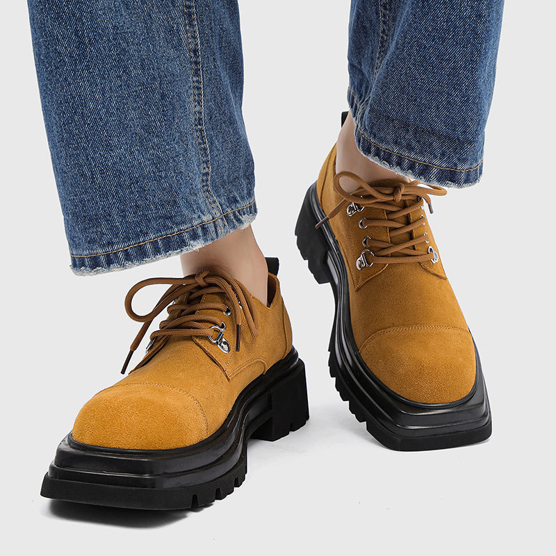 Men's Leisure Versatile Business Thick Round Toe Boots