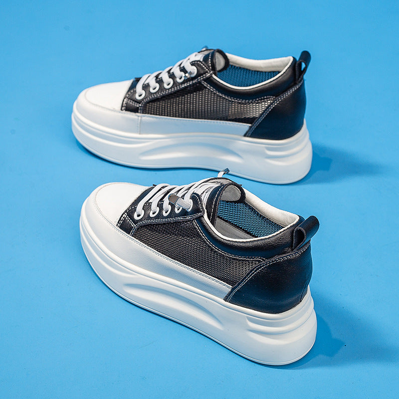 Women's Surface White Breathable Summer Platform Height Increasing Women's Casual Shoes