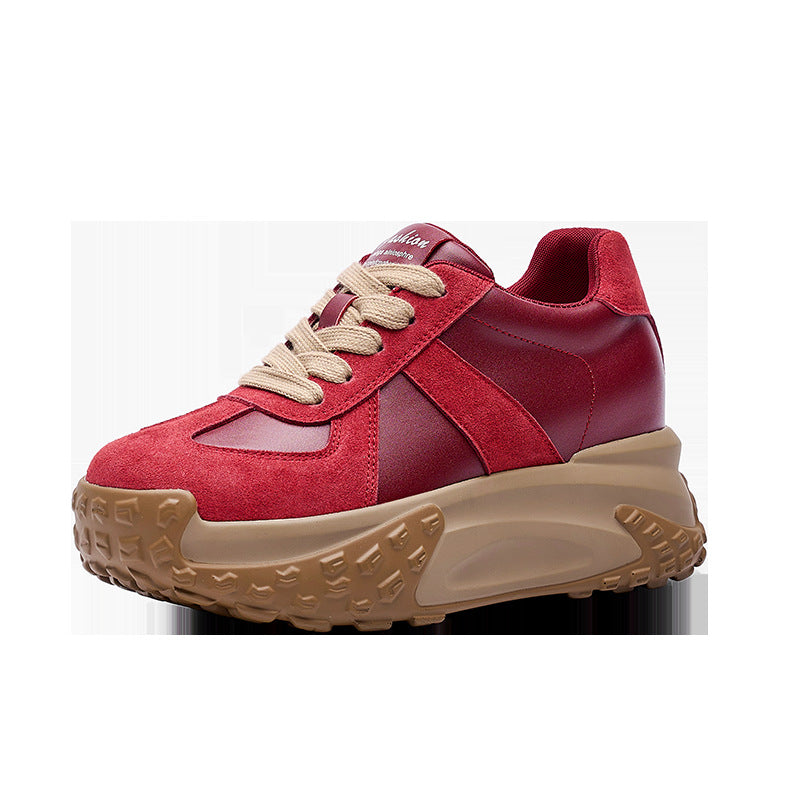 Women's Outdoor Wear Spring Thick Bottom Korean Style Height Increasing Women's Casual Shoes