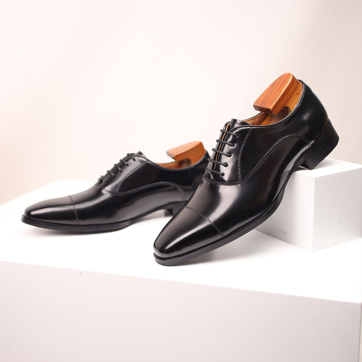Men's Formal British Style Oxford Handmade Slit Men's Business Leather Shoes