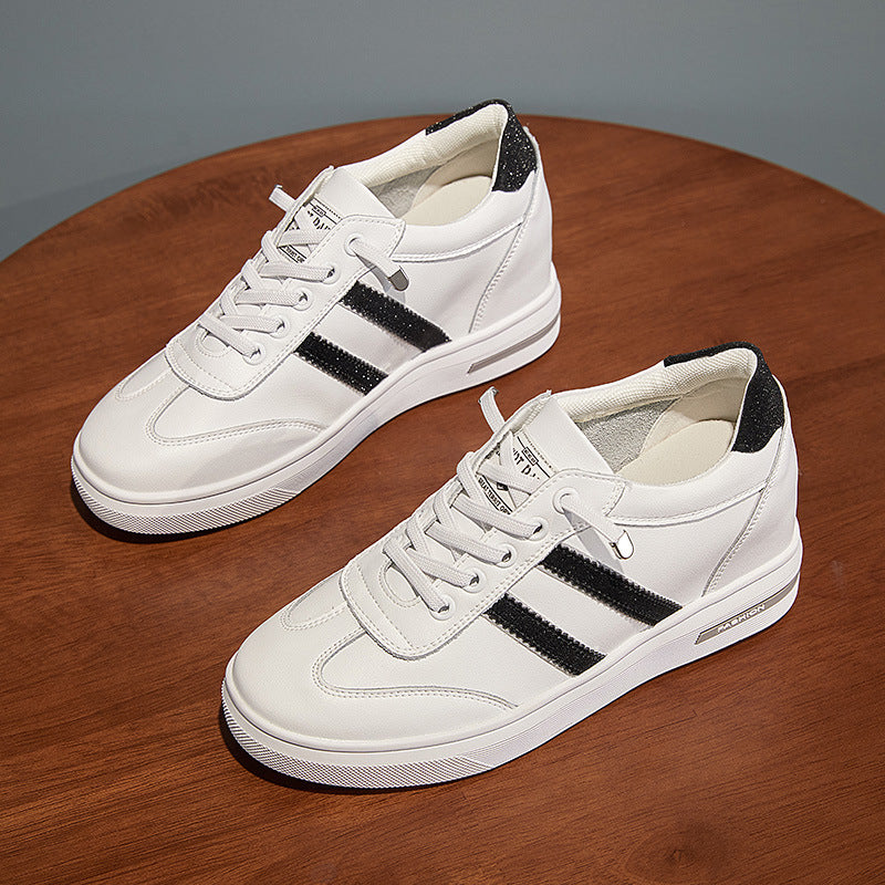 Women's Platform White Autumn Inner Elevator Tide Sneakers