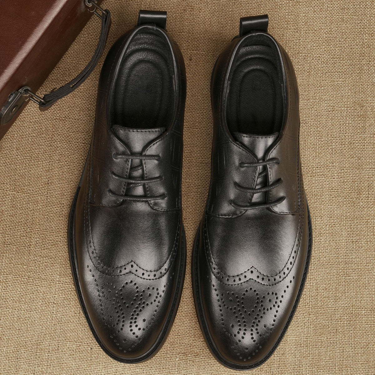Men's Business Formal Wear Top Layer Cowhide Men's Casual Leather Shoes