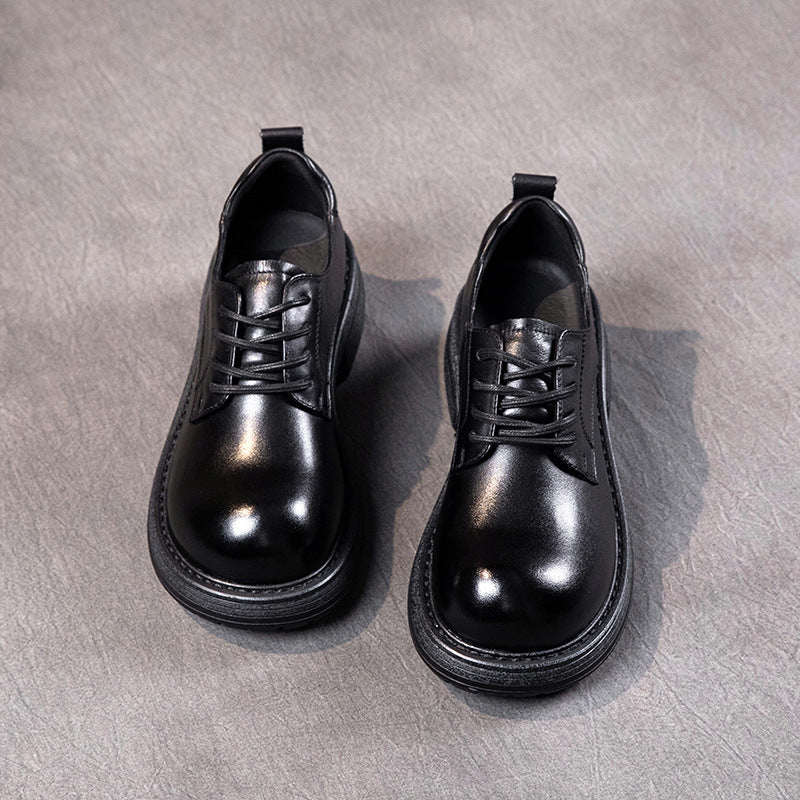 Women's Top Layer Cowhide Horse Retro Affordable Casual Shoes