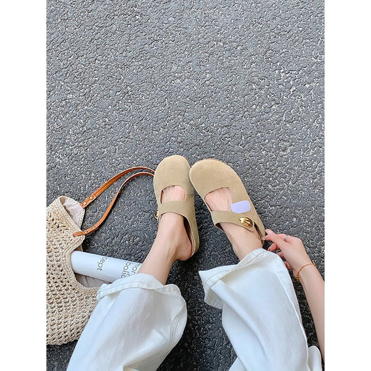 Women's Increasing Insole Little Golden Beans Thick Slippers
